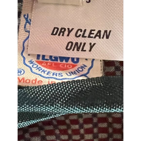 Vintage ILGWU Union-Made Plaid A-Line Skirt Dry Clean Only Size 2 Made In USA - Picture 3 of 8